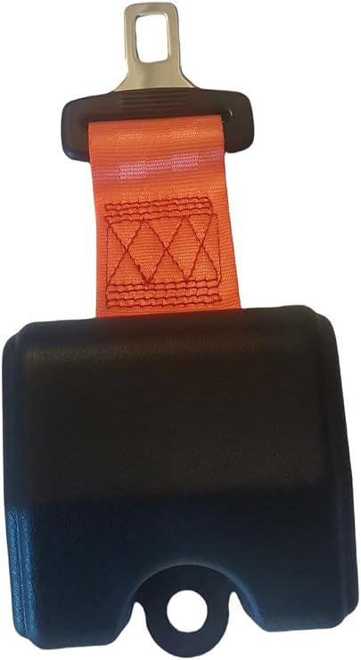 Yakitoko 1Pack Universal Tractor Seat Belts and Suitable for Forklift Mower Buggy Golf Cart Retractable 70inch Orange