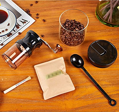 SXLCKJ Manuelle Kaffeemühle Tragbare Mini-Handmühle Keramik-Mahlkern Edelstahlgriff für T (Crusher) – Bild 8