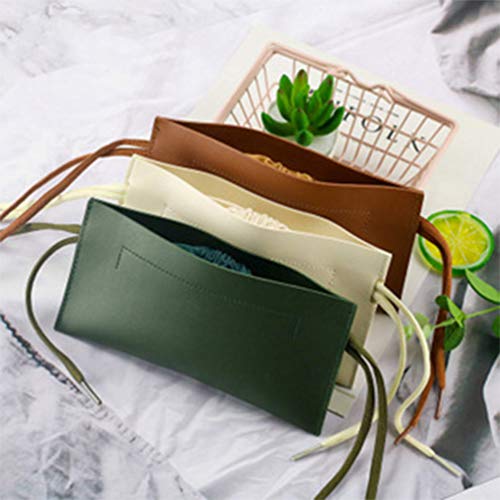 Hemoton Estojos de Couro para Ã“culos de Sol Com Cordão Duplo Pu Bolsas para Ã“culos Ã“culos de Prot