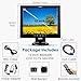 JaiHo 12 Inch LCD Security CCTV Monitor, 800x600 4:3 Resolution Color TFT LCD Display Screen with VGA/HDMI/AV/BNC/MIC USB Ports for Surveillance Camera, STB and Other Video Equipment