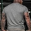 GYMTIER Untamed Wolf Red Eyes Drip Men's Gym T-Shirt Bodybuilding Training Workout Lifting Top Clothing, Sport Grey, 4XL #1