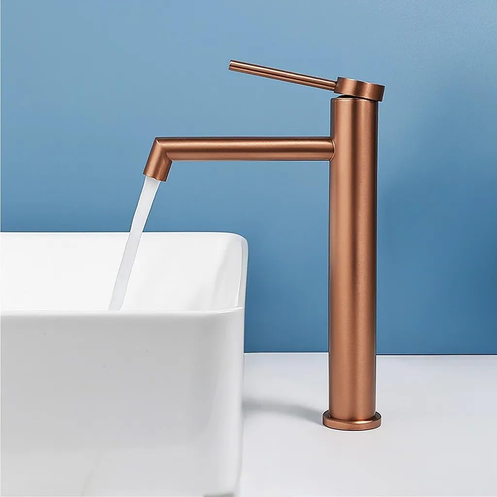 Rea - Bateria Umywalkowa Łazienkowa Foss Wysoka, Mosiądz, Głowica Ceramiczna