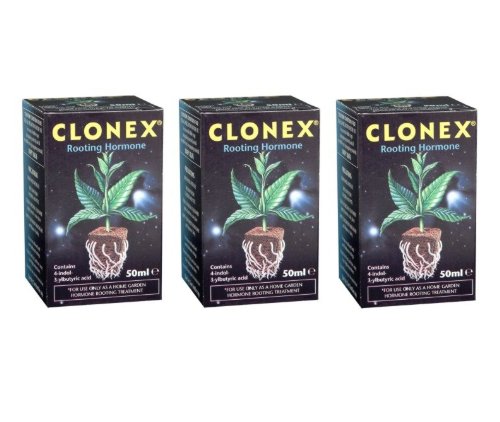 3 pack of 50ml Clonex Professional Rooting Hormone Gel. Ideal for cuttings, Cloning plants. Total 150ml