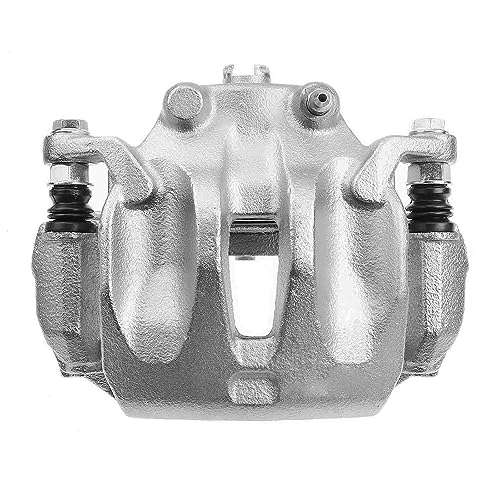 Image of Detroit Axle - Front Disc Brake Calipers w /Brackets Replacement for 2003 2004 2005 2006 2007 2009 2010 2011 Nissan Murano - 2pc Set
