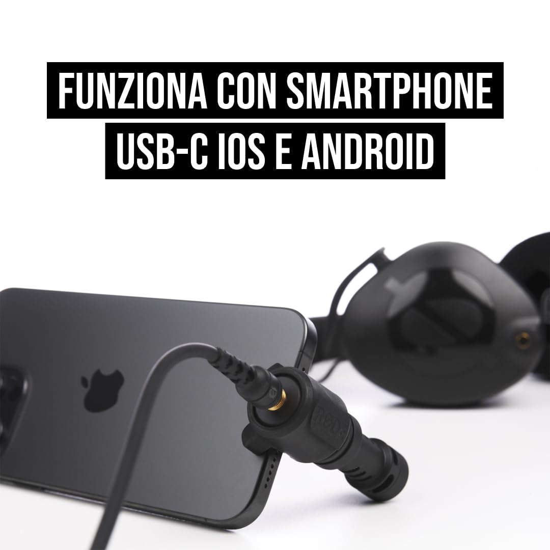 RØDE VideoMic Me-C+ Microfono direzionale per dispositivi mobili USB-C (iOS e Android), perfetto per la creazione di contenuti mobili | iOS e Android, Perfetto per creazione contenuti mobili
