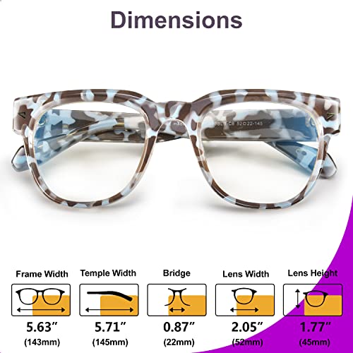 Image of VISOONE Square TR90 Blue Light Blocking Glasses with Anti Glare Computer Glass Woman and Men SAGE
