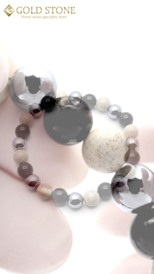 ★ファイナル特選★最強ペア【モリオン&驚異の人工鉱石テラヘルツスペシャル】❤️ テラヘルツ鉱石ブレスレット◇ミラーボールカット 12mm玉◇