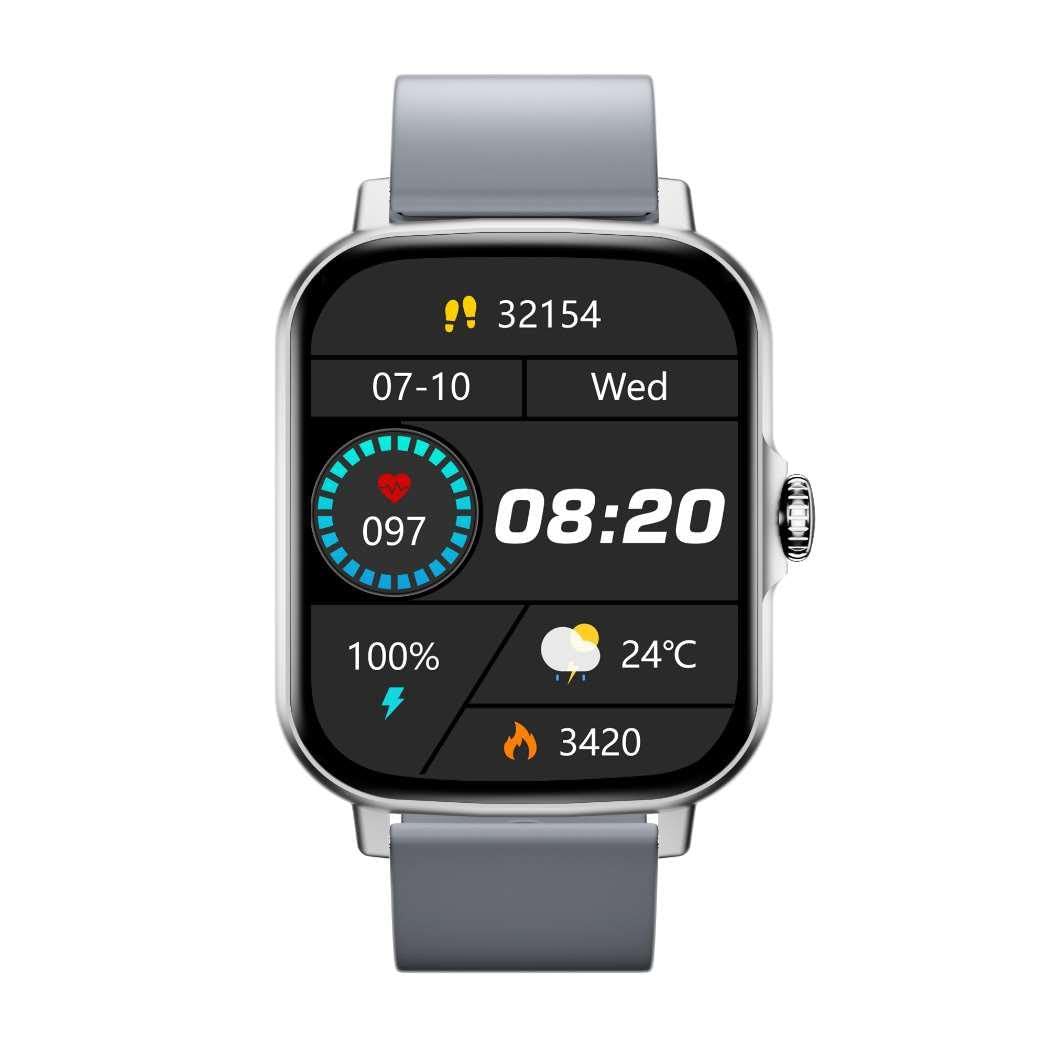 VRUX 1.83" AMOLED Bluetooth Calling Smartwatch with 240 * 280 Pixel Resolution, Rotating Crown & 60Hz Refresh Rate 100+ Sports Mode, TWS Connection, Voice Assistance (Silver) (B0CF1ZXMGH) Amazon Price History, Amazon Price Tracker