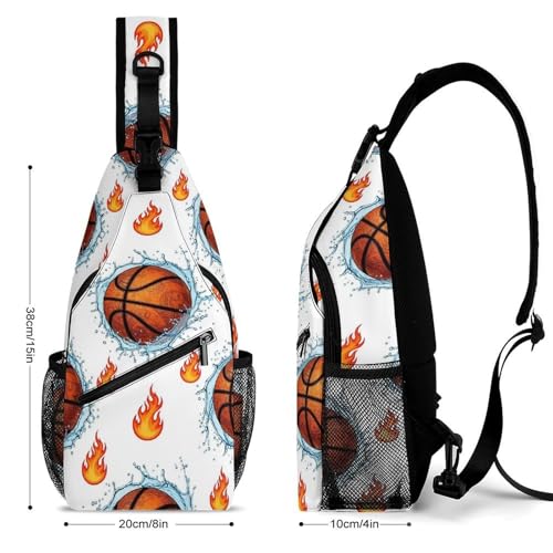 Fashion Chest Bag, Shoulder Bag, Dress Decor Sling Backpack, Casual Day Pack For Travel Shopping Basketball2