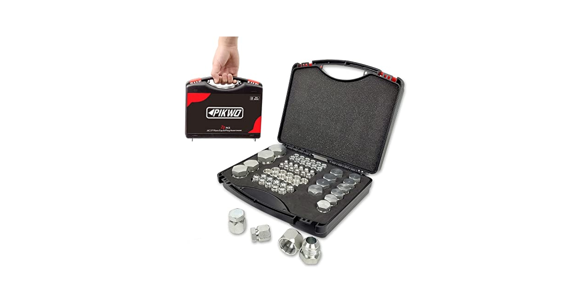 ジンセット Amazon.com: Pikwo 72Pcs JIC 37° Flare Cap and Plug Kit Hose