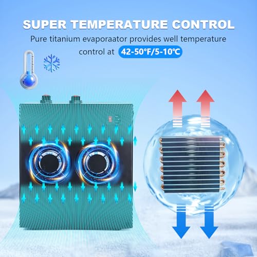 Ice Bath Water Chiller for Cold Plunge Tubs, 1/3 HP Upgraded Ice Bath Chiller with External Filter Water Pump, Ideal for Cold Plunge Recovery Ice Bath Tubs Home Use 110V Cooling Chiller