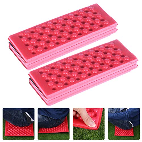 BESPORTBLE, 2 peças, tapete de acampamento leve, portátil, dobrável, espuma para sentar, impermeável