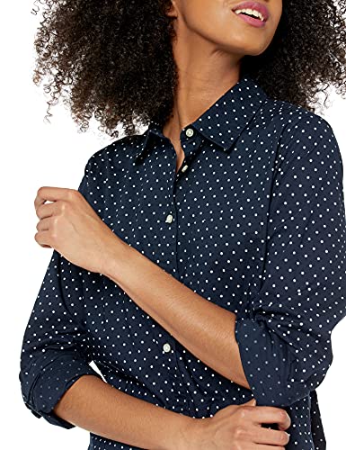 Image of Amazon Essentials Women's Regular-Fit Long-Sleeve Button-Down Cotton Poplin Shirt, Business Casual