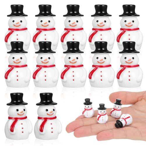 Homoyoyo 20 Stück Mini Schneemann Figuren – Kleine...