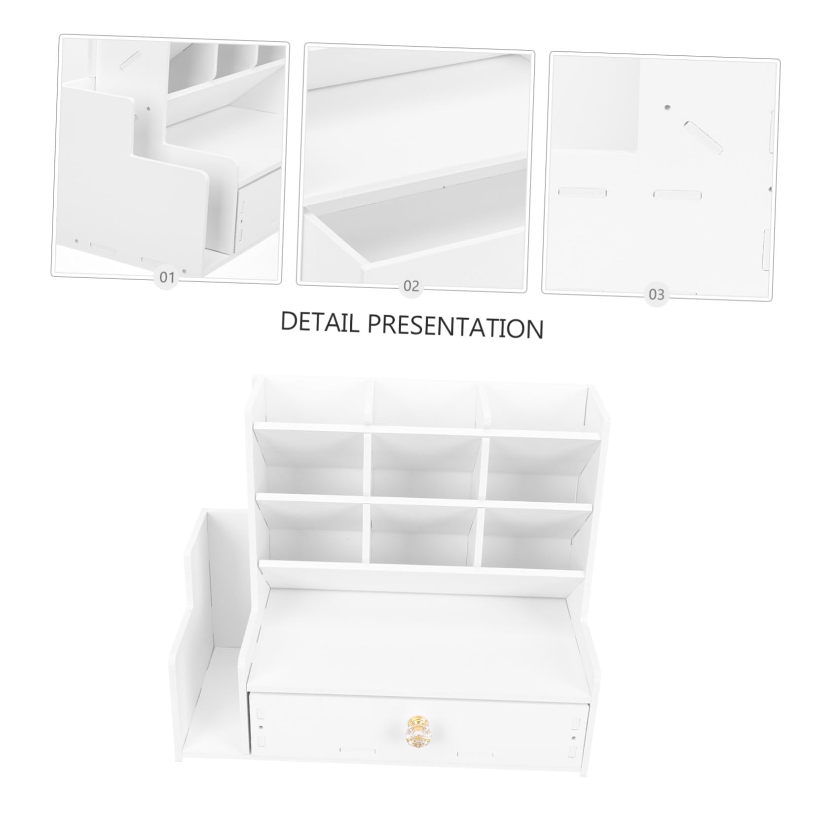 TEHAUX Caja de Almacenamiento para Porta Bolígrafos Organizador de Escritorio Portalápices Multirejilla Contenedor para Bolígrafos para Estudiantes Uso Aulas Diseño Práctico para Mesa