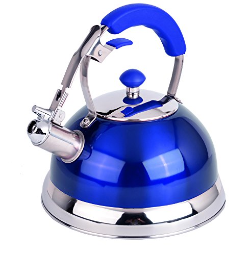Uniware 2.7 LT Heavy Duty S.S Metallic Red Whistling Kettle, 2.5 L
