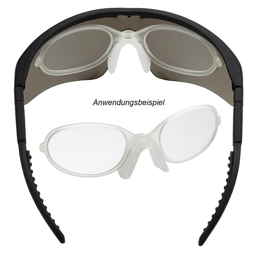 Swiss Eye Raptor Set de Repuesto Cristal Intercambiable Naranja Negro Transparente Blanco Adaptador Clip