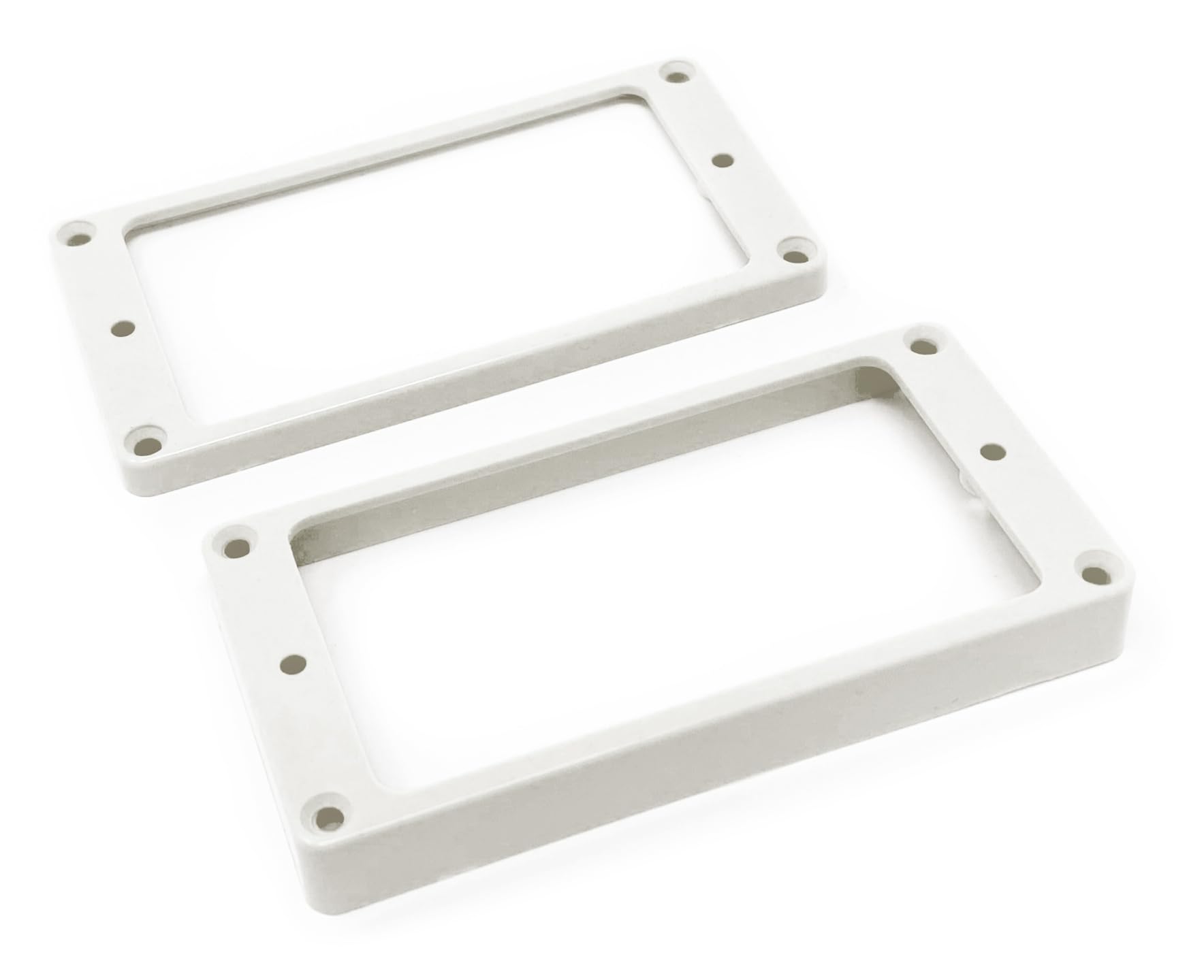 Vintage Forge White Flat Bottom Humbucker Pickup Mounting Ring Set