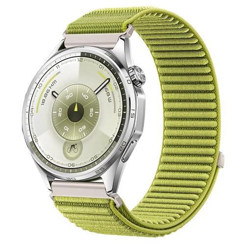 Image of XMUXI One Click 22mm Watch Band Compatible with Huawei Watch GT7 GT6 /GT5 /GT4 /GT3 /GT2 46mm Strap Quick Release 22mm for Forerunner 265 /255 /Venu 4 45mm /Venu 3 /Venu 2 /Vivoactive 4,Bip 6 Nylon Bands