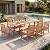 Sophia & William Patio Outdoor Table and Chairs Set, Patio Dining Sets for 8, 9 Pieces Patio Table Set Clearance for Backyard Deck Porch Outside, Acacia Wood Table Expandable with Hole and Chairs