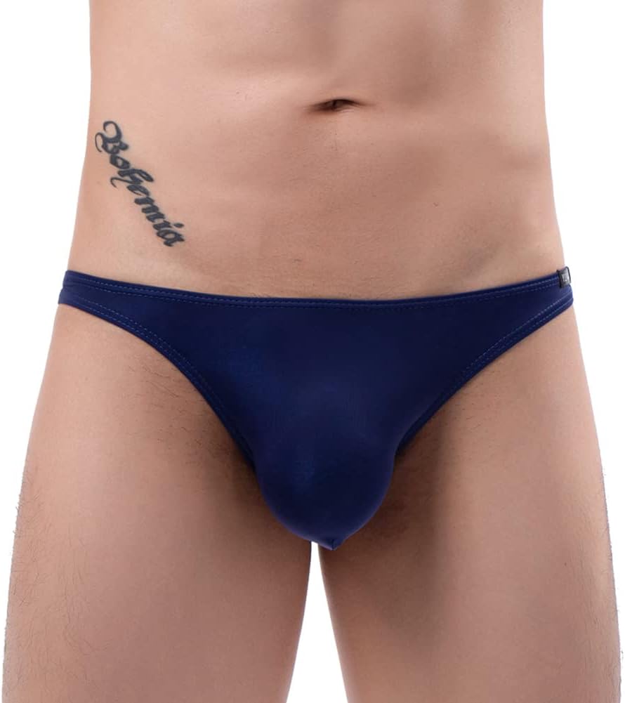 Summer Code Mens Basic Bikini Briefs Pack Low Rise Ice Silk Underwear - Image 2