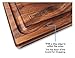 Large Walnut Wood Cutting Board by Kitchen Board Maniacs - 16x10,5 Hardwood Chopping Board and Carving Countertop Block with Juice Drip Groove