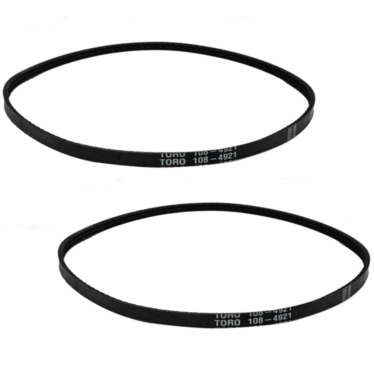 2PK Genuine OEM Toro Drive Belt 108-4921 Power Clear 621 Quick Clear 6053 SnowBlower