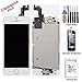 cellphoneage For iPhone 5S New LCD Touch Screen Replacement with Home Button and Camera Full Set Digitizer Diplay Assembly Replacement White + Free Tool Kits + Free Screen Protector