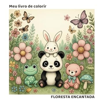 Capa do livro Meu Livro de Colorir Floresta Encantada (Portuguese Edition)
