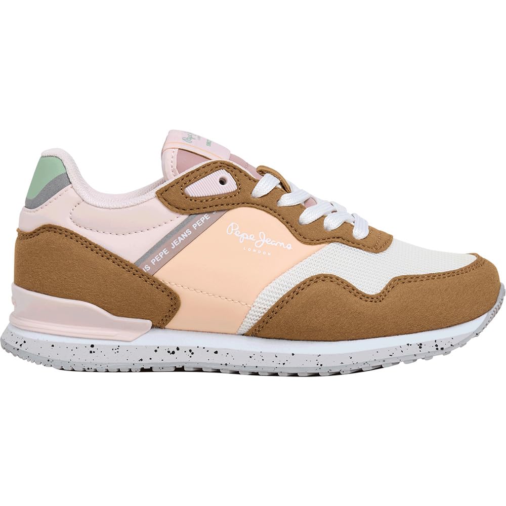 Pepe Jeans London Bubble G Sneak, Brown (Tobacco Brown), 2.5 UK