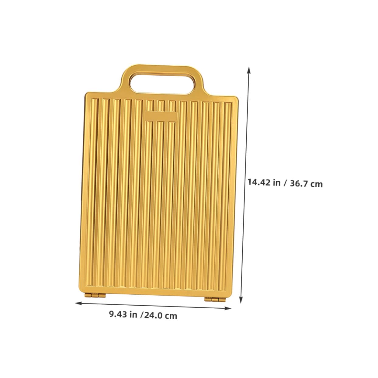 Gatuida Doppelseitiger Faltbarer Frisör Spiegel Gold Kompakt Tragbar Präzise Spiegelung Professionelles Hairstyling-Tool für Friseure und Make-up Stilvoll für Reise und Tischgebrauch