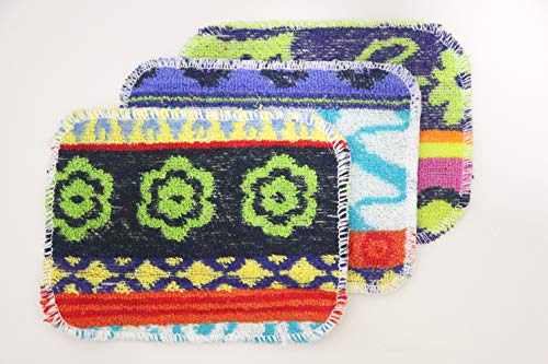 Natural Spa Supplies 3 x exfoliantes gruesos, un estropajo de limpieza natural resistente y antiarañazos