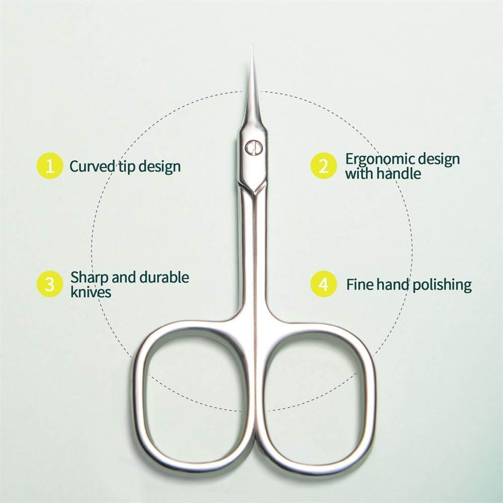 Cuticle Scissors Nail Cuticle Clippers Trimmer Remover Manicure Pedicure Cutter Professional Nail Art Tools,Cuticle Scissors 1PC