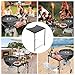 Grill Side Table for Weber Kettle 22/26, Weber Smokey Mountain 22 Grill, Grill Work Table for Weber Master Touch, Premium, Kettle Grill Accessories, Adjustable Height Charcoal Kettle Grill Table