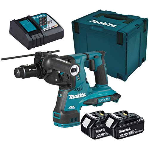 Makita DHR281RFJ Akku-Kombihammer SDS-PLUS 2x 18 V / 2x 3,0 Ah Akku + Ladegerät im Makpac