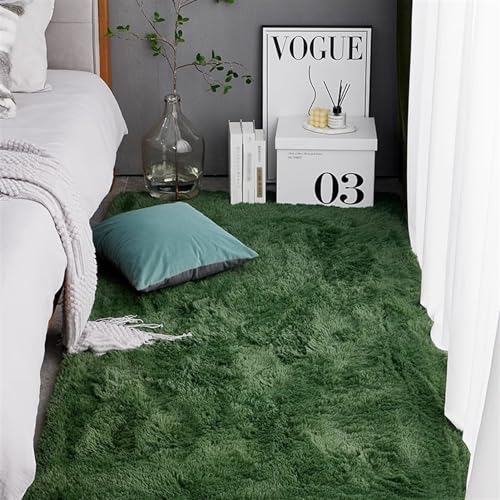 Heavyoff Yellow Area Rug for Bedroom Fluffy Shag Rug Super Soft Fuzzy Plush Carpet Rectangular Indoor Rug for Dorm Nursery Kids Room Home Decorative 2.6 ft x 5.2 ft - Image 2