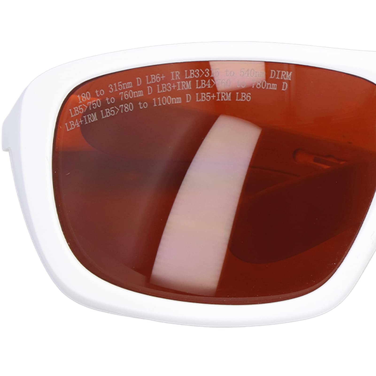 FTVOGUE Laserschutzbrille, PC-Laserschutzbrille 180 Bis 540 Nm und 750 Bis 1100 Nm, 18% VLT, Schnelle Lichtreaktion für den Einsatz in Laboren und Werkstätten von Glasfasertechnikern