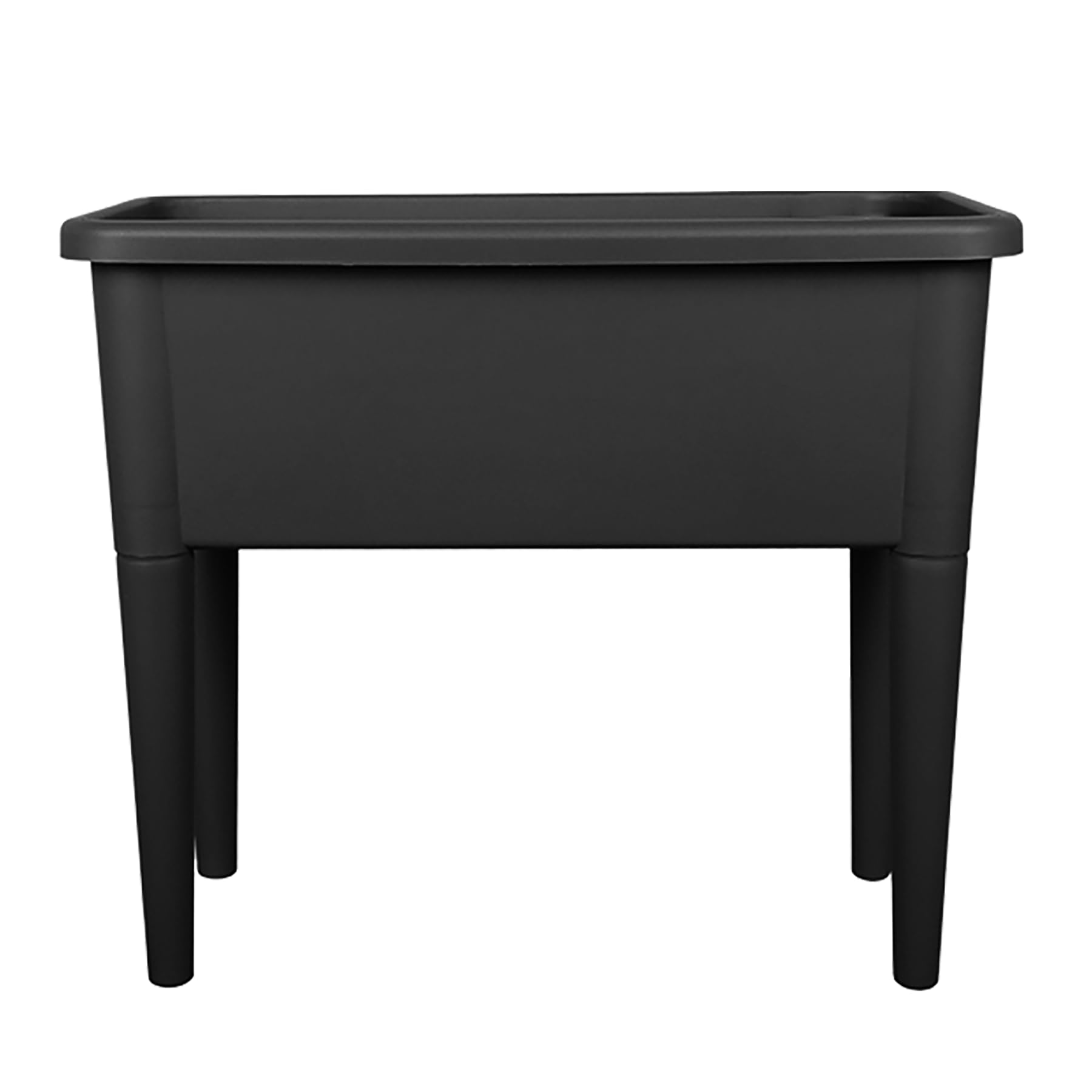 simpa XL Raised Bed Black Plastic 76cm Trough Planter Long Pot - 76cm (L) x 65cm (H) x 37cm (D)