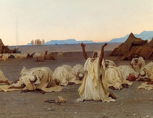 Pintura mural del campamento tuareg para inundar tu dormitorio de paz y misticismo