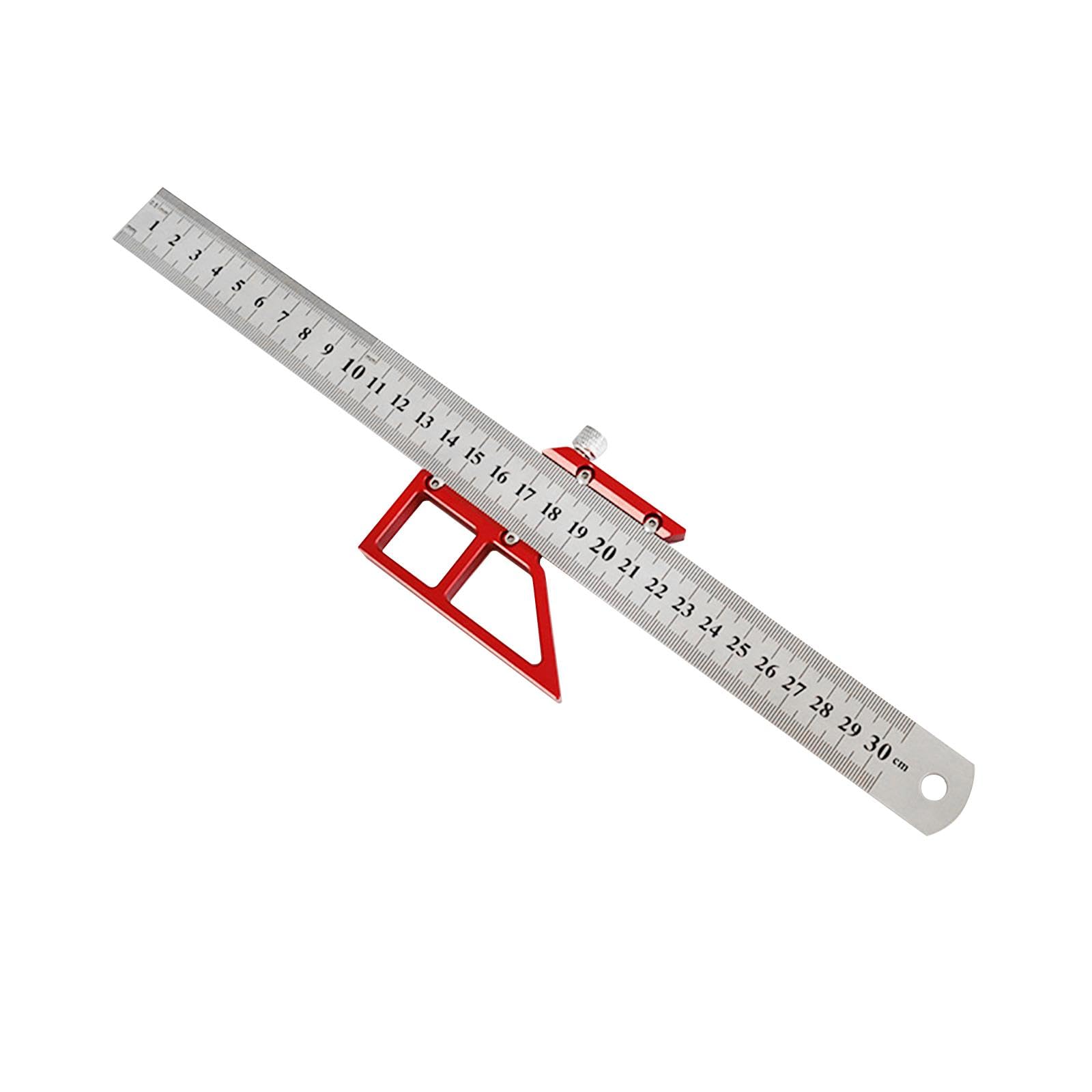 Enakshi® 45 90Angle Steel Ruler Positioning Angle Scriber Line for Carpenter Engineer|Home & Garden | Tools | Measuring & Layout Tools | Measuring Tapes & Rulers-image-20