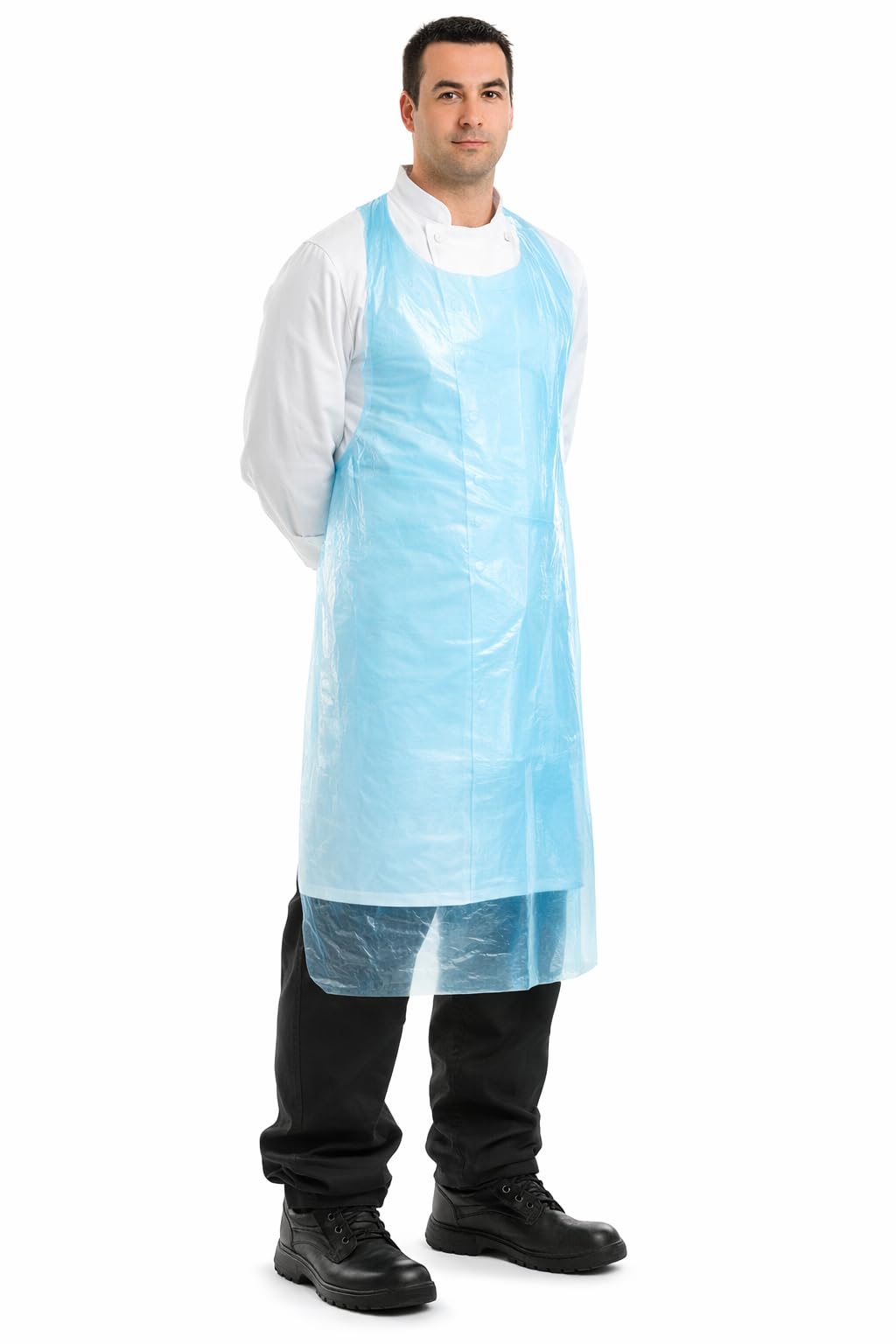Supertouch PE Disposable Aprons, 20 Micron, Flat-Packed, 69 x 107cm, Pack of 100