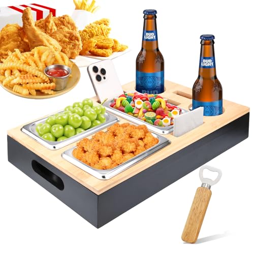 TEGOVE Vassoi Per Divano - Vassoio Legno-Vassoio Da Portata-...