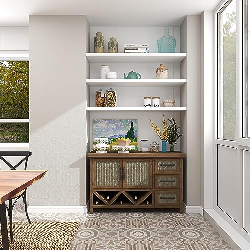 Deco 79 Vintage Metal Round Cake Stand, Set Of 3 13", 10", 9"W, White #TOP6