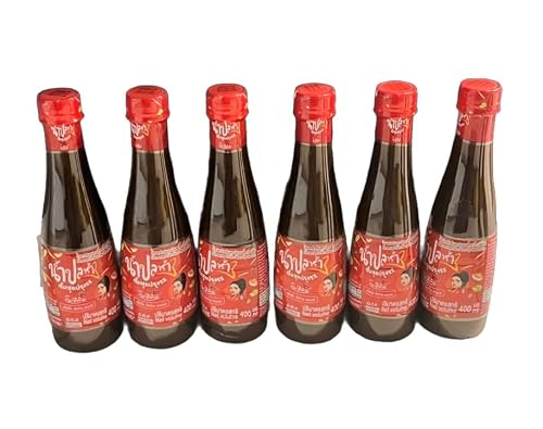 Nam Pla Ra Fermented Thai Fish Sauce, 400 ml, 6 Pack