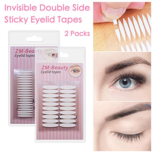 2 Packs Invisible Double Side Eyelid Tapes Stickers, Medical-use Adhesive Eyelid Strips, Instant Eye Lift Without Surgery, Perfect for Hooded, Droopy, Uneven, Mono-eyelids