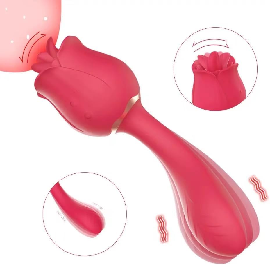Miniatura 2 de Vibrador de juguete rosa para mujeres, vibrador mejorado para el punto G, estimulador de clítoris 2 en 1, tapón de glúteos, vibrador de rosa para