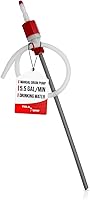 TERA PUMP BPA-Free 55-Gallon Drum Pump - 5.5 GPM Manual Siphon Hand Pump for Drinking Water, Fuel, Oils & Emergency Use