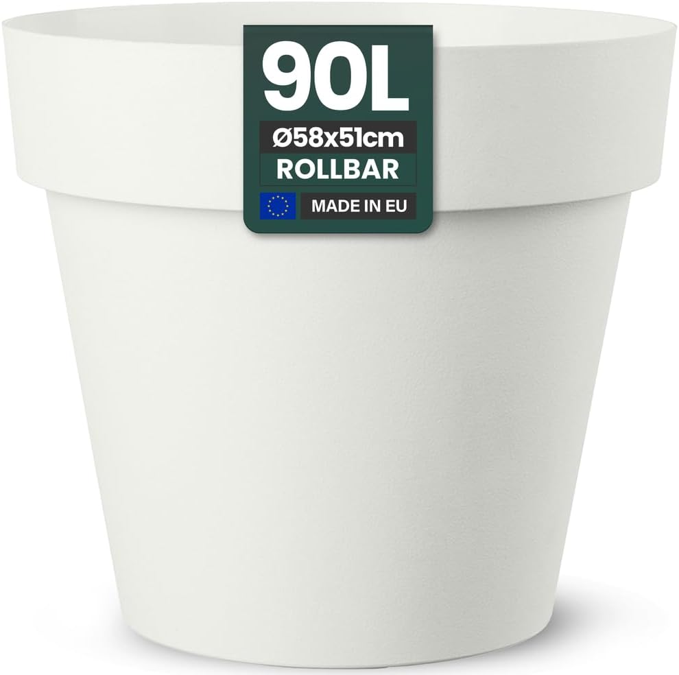 XL Pflanzk&uuml;bel rund ,ausstattet mit Rollen