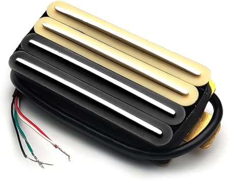 SAPHUE 2-Dual Blade Electric Guitar High Output Track Type Four Coil Humbucker Pickup Zebra
