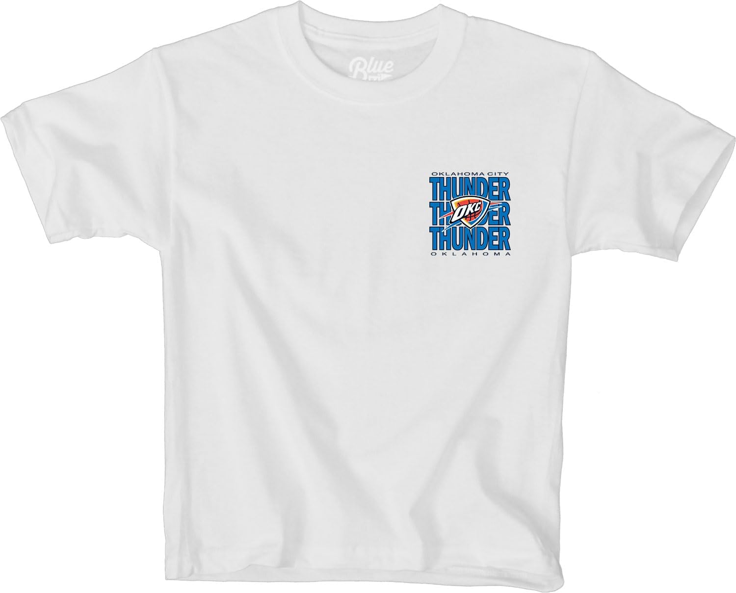 Blue 84 Unisex Kid's NBA Officially Licensed Youth T-Shirt Front/Back Press White - Image 4